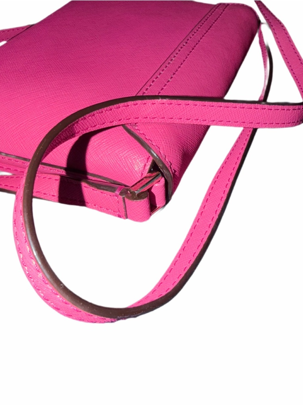 Kate Spade Hot Pink Mini Crossbody bag with flawless long strap - one flaw🩷 - Picture 8 of 16